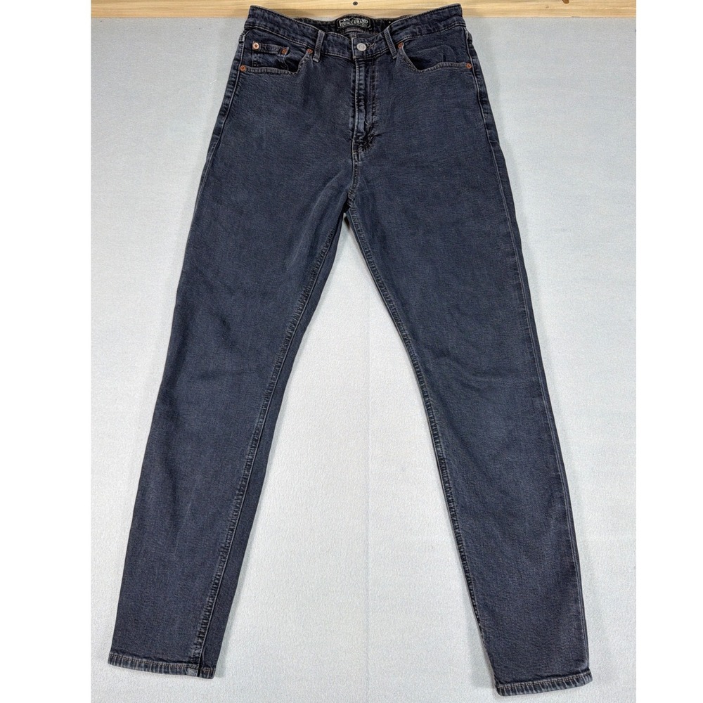 Lucky Brand High Rise Skinny Jeans Washed Black Denim Size 8/29